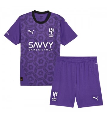 Al-Hilal Replica Third Stadium Kit for Kids 2024-25 Short Sleeve (+ pants)
